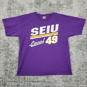 Service Employees International Union Local 49 T Shirt Men's 2XL SEIU USA Made